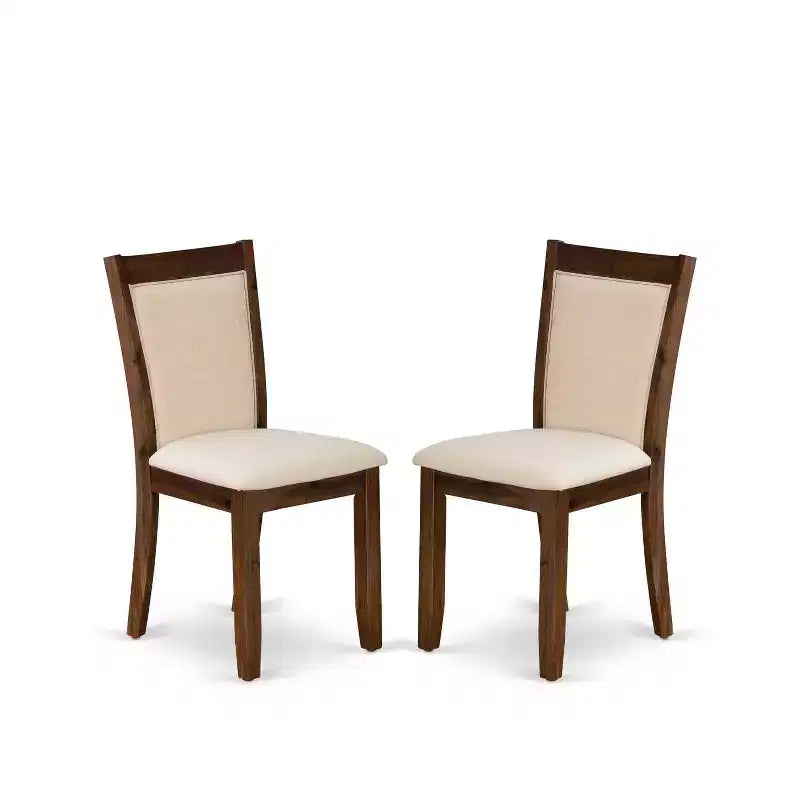 Table de salle à manger HomeStock 7 pièces avec plateau en bois massif finition sablée noire et 6 chaises