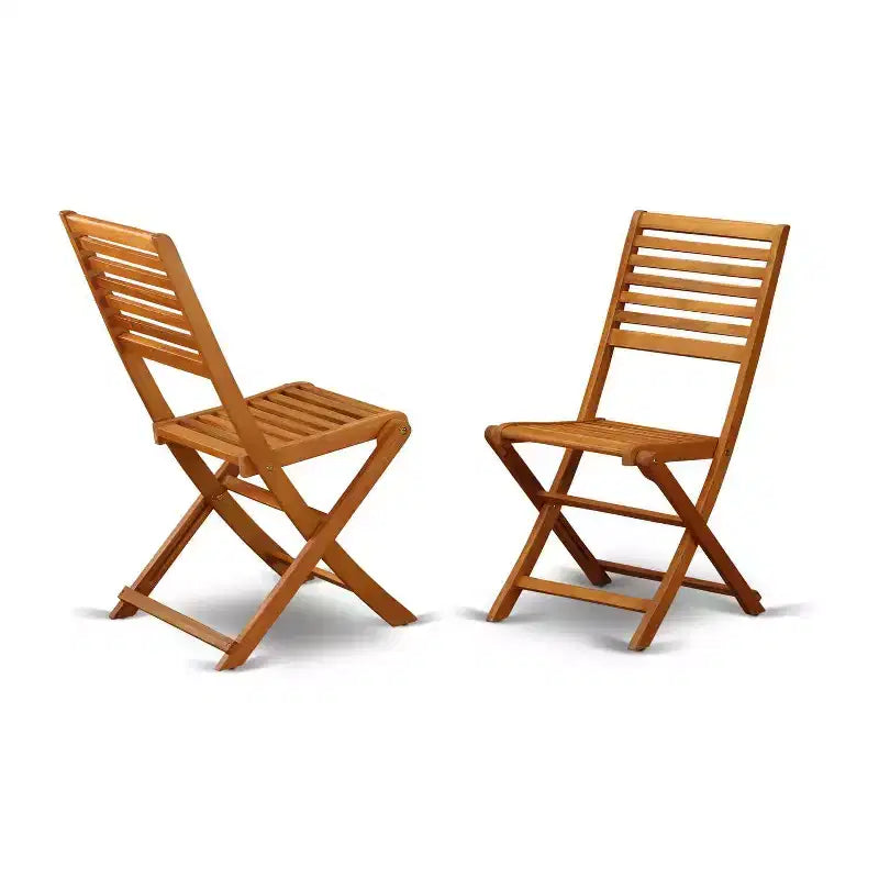 Table à manger 9 pièces en bois massif HomeStock finition chêne naturel avec 8 chaises