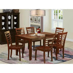 Ensemble de salle à manger moderne - Table de cuisine avec chaises - Table et sièges rectangulaires