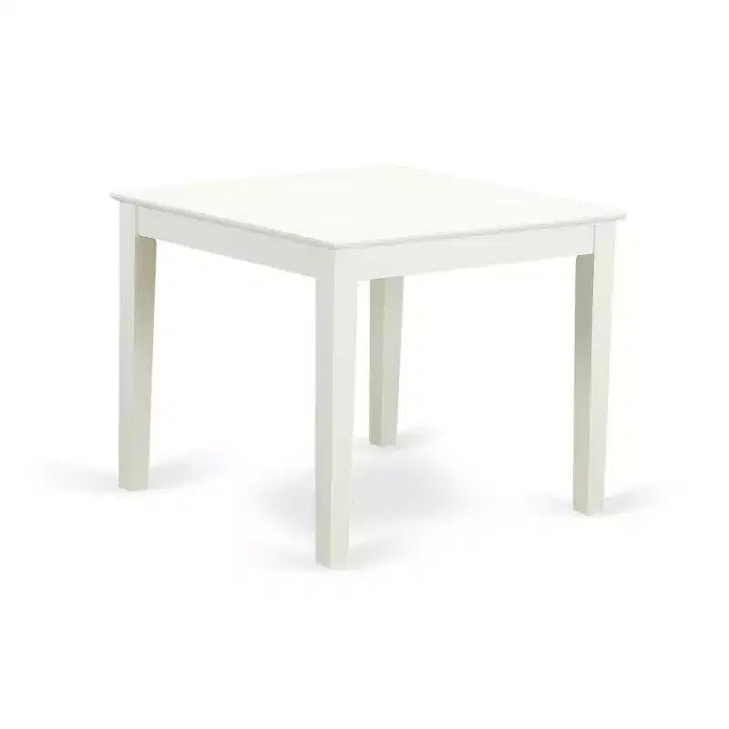 Ensemble de salle à manger 3 pièces en bois blanc lin – Petite table rectangulaire et 2 chaises modernes