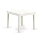 Ensemble de salle à manger 3 pièces en bois blanc lin – Petite table rectangulaire et 2 chaises modernes