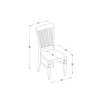 Ensemble Table et Chaises de Cuisine Compact - Salle à Manger 3 Pièces - Table Carrée 91 cm - Finition Blanc Lin