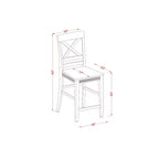 Ensemble table haute de bar - Table de bistrot et chaises - Mobilier de salle à manger moderne