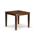 Ensemble de table à manger HomeStock 3 pièces en bois massif finition acajou – 2 places