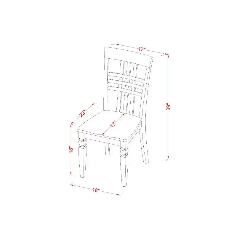 Ensemble de table de cuisine ronde - Table et chaises 5 pièces - Fini blanc lin - Salle à manger pour petits espaces