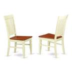 Ensemble de salle à manger rétro 3 pièces - Petite table et chaises de cuisine - Finition cerisier crème - Ensemble de salle à manger en bois