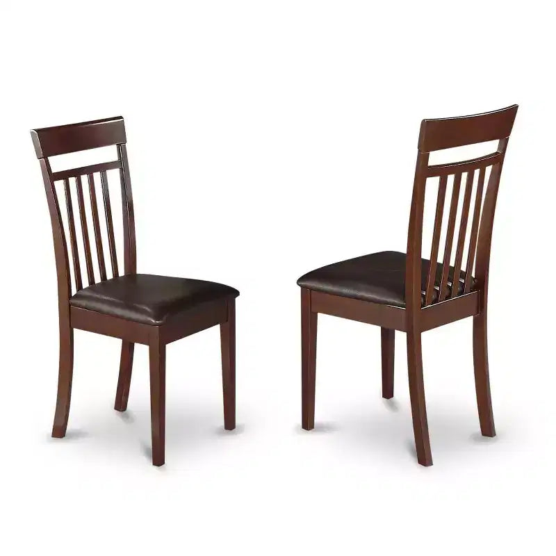 Ensemble de salle à manger rustique 7 pièces – Table à manger et 6 chaises pour petits espaces – Ensemble de table de cuisine en bois massif