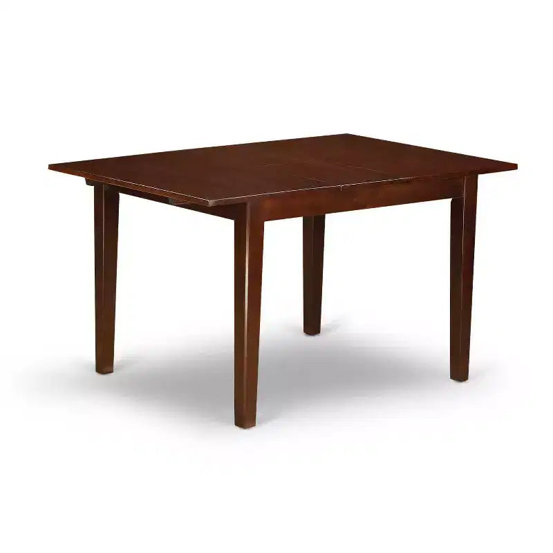 Ensemble table de salle à manger 3 pièces en acajou HomeStock avec plateau rectangulaire en bois massif