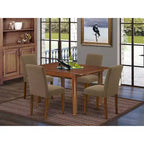 Ensemble de salle à manger moderne - Table rectangulaire 5 pièces et 4 chaises - Table 42/53,5 avec rallonge - Repas élégants