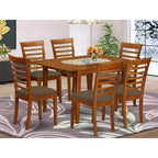 Ensemble de salle à manger - Petite table de cuisine avec 4 chaises - Style campagnard