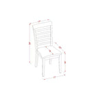 Ensemble de salle à manger - Petite table de cuisine avec 4 chaises - Style campagnard