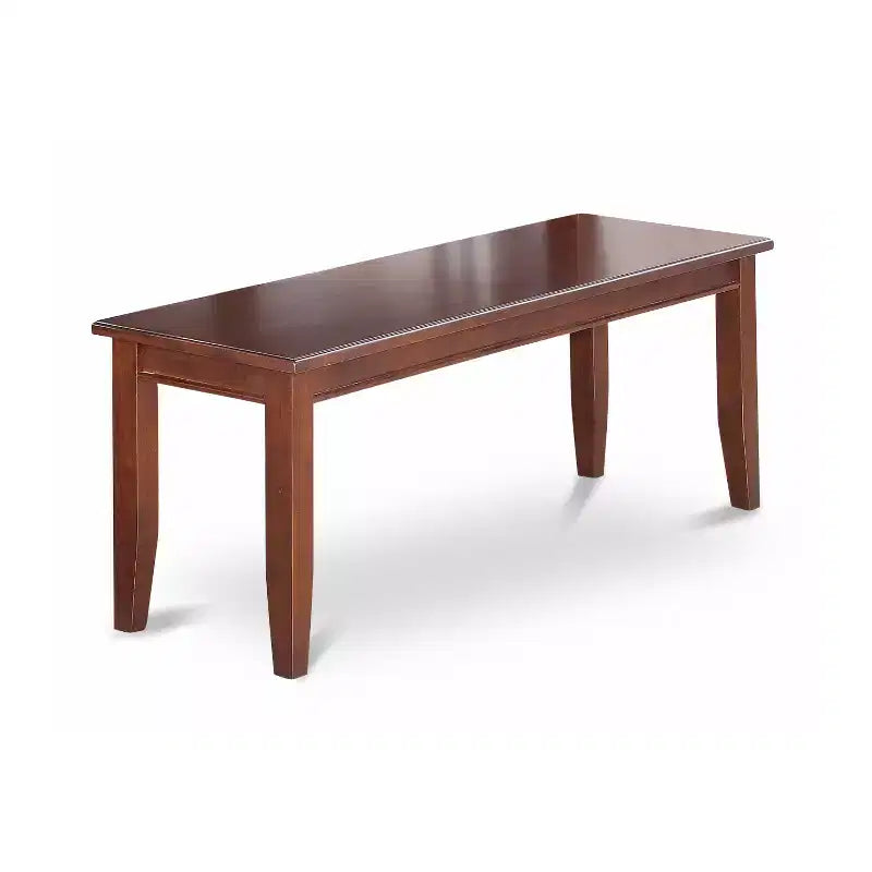 Ensemble de salle à manger 5 pièces pour 4 personnes, table de cuisine rectangulaire avec rallonge papillon et 4 chaises, finition acajou, 81 x 152 cm