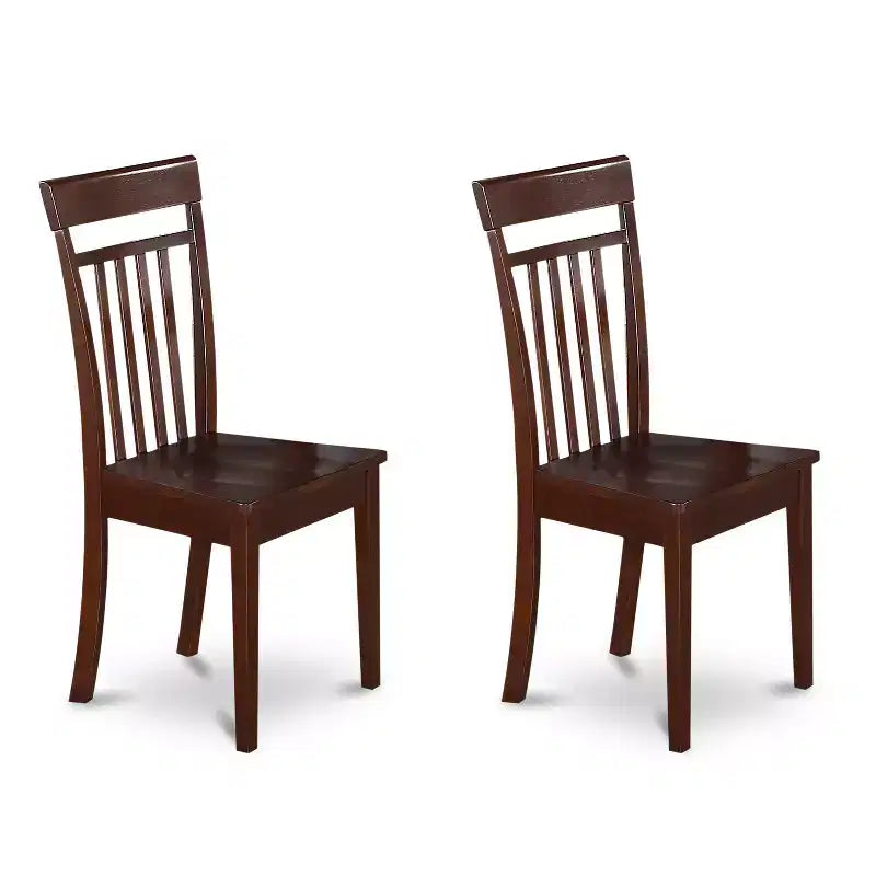 Ensemble de salle à manger victorien - Ensemble table et chaises 3 pièces - Table rectangulaire 32x54 pouces - Finition acajou