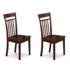 Ensemble de salle à manger victorien - Ensemble table et chaises 3 pièces - Table rectangulaire 32x54 pouces - Finition acajou