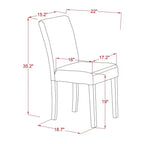Ensemble de salle à manger 3 pièces HomeStock avec plateau en bois massif finition chêne brun naturel et table à rabats – 2 places