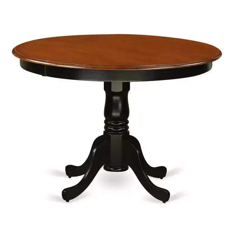 Ensemble de salle à manger Hollywood Regency - Table ronde et 4 chaises - 5 pièces - 106 cm - Mobilier de salle à manger élégant