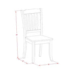 Ensemble de salle à manger Hollywood Regency - Table ronde et 4 chaises - 5 pièces - 106 cm - Mobilier de salle à manger élégant