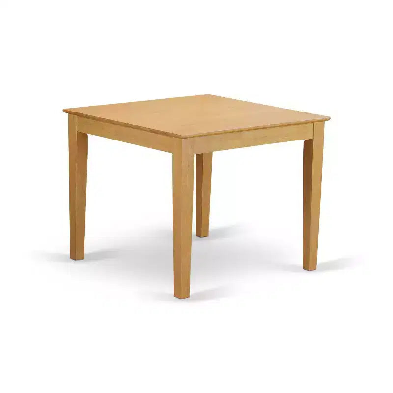 Ensemble de salle à manger carré 5 pièces - Table de 36 po avec chaises Parsons - Tissu en lin - Style ferme moderne