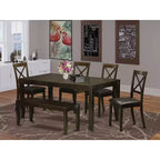 Ensemble de table à manger rectangulaire avec chaises de cuisine - Table de salle à manger moderne pour la maison