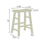 eHemco Table de cuisine gain de place avec tiroir et étagères de rangement et 2 tabourets de bar en selle, Noyer, 3 pièces