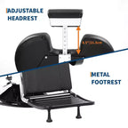 Fauteuil de barbier pivotant à 360°, Fauteuil de salon inclinable avec appuie-tête réglable, Chaise pour la maison, le spa, le shampooing, Charge maximale 150 kg