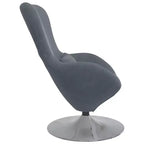 Fauteuil Œuf avec Repose-pieds Velours