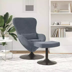 Fauteuil Œuf avec Repose-pieds Velours