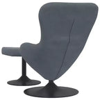 Fauteuil Œuf avec Repose-pieds Velours