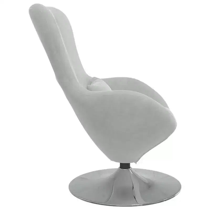 Fauteuil Œuf avec Repose-pieds Velours