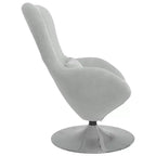 Fauteuil Œuf avec Repose-pieds Velours