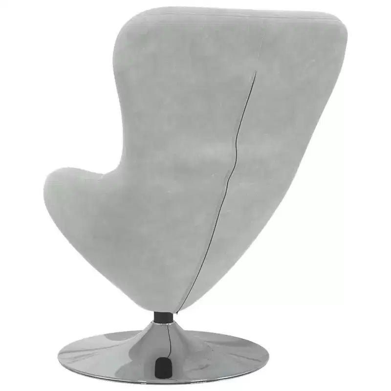 Fauteuil Œuf avec Repose-pieds Velours