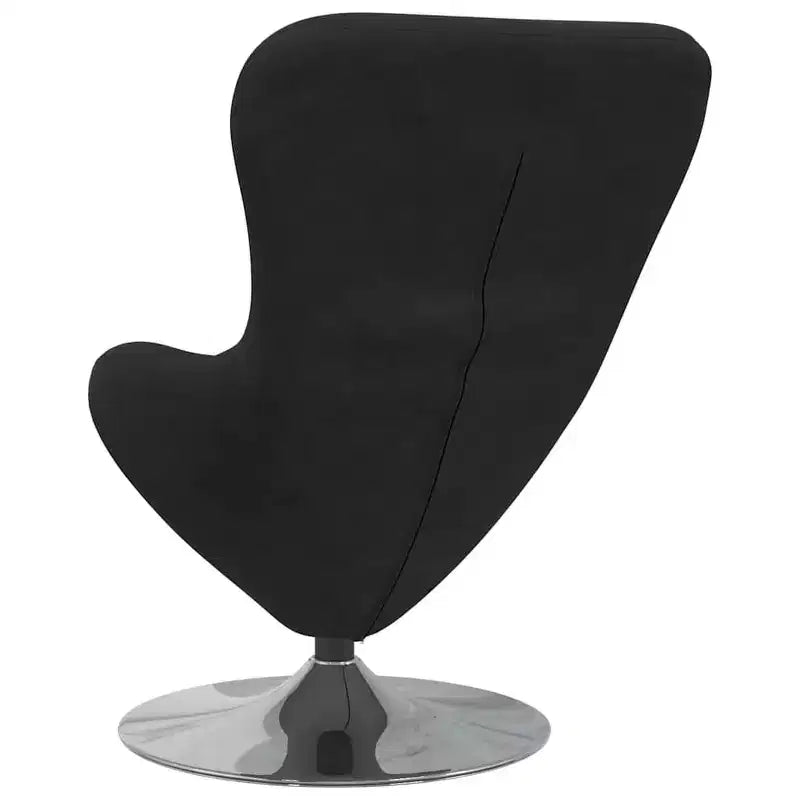 Fauteuil Œuf avec Repose-pieds Velours