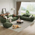 Modular Sofa Set, Chenille Cloud Couch, Deep Seat Boneless Couch for Living Room, Small Space,Green