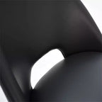 Ensemble de salle à manger rond 5 pièces en verre avec chaises en similicuir, ensemble de table de cuisine moderne avec pieds en noyer pour 4 personnes-Panipeachy