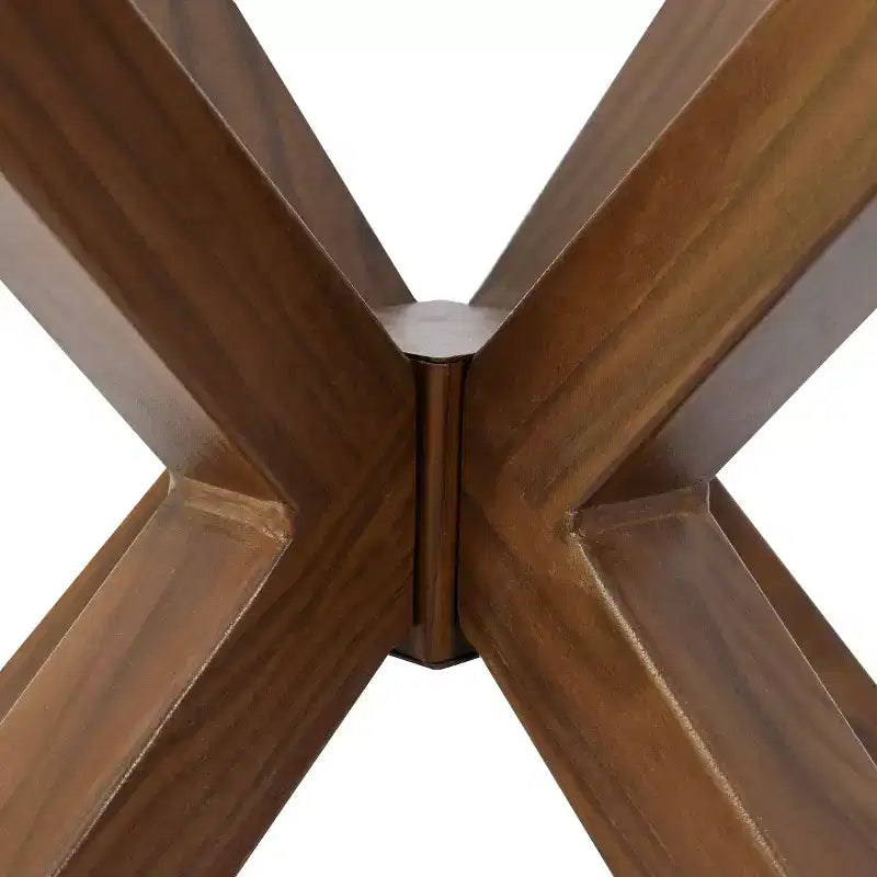 Ensemble de salle à manger rond 5 pièces en verre avec chaises en similicuir, ensemble de table de cuisine moderne avec pieds en noyer pour 4 personnes-Panipeachy