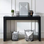 GDFStudio Urel Modern Console Table with Ribbed Base