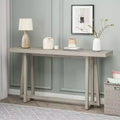 Okak Modern Woood Console Table with Trapezoid Cross-Leg Design,Minimalist Entryway Table for Study,Hallway,Living Room