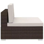 vidaXL Salon de jardin 3 places modulable rectangulaire