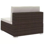 vidaXL Salon de jardin 3 places modulable rectangulaire