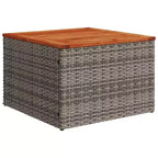 vidaXL Salon de jardin 7 pcs avec coussins résine tressée noir