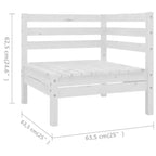 vidaXL Salon de jardin Bois de pin massif Modulable moyen