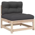 vidaXL Ensemble de canapés de jardin 8 pcs avec coussins Bois de pin massif