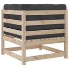 vidaXL Ensemble de canapés de jardin 8 pcs avec coussins Bois de pin massif