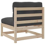 vidaXL Ensemble de canapés de jardin 8 pcs avec coussins Bois de pin massif