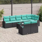 vidaXL Ensemble de canapés de jardin 8 pcs Résine tressée