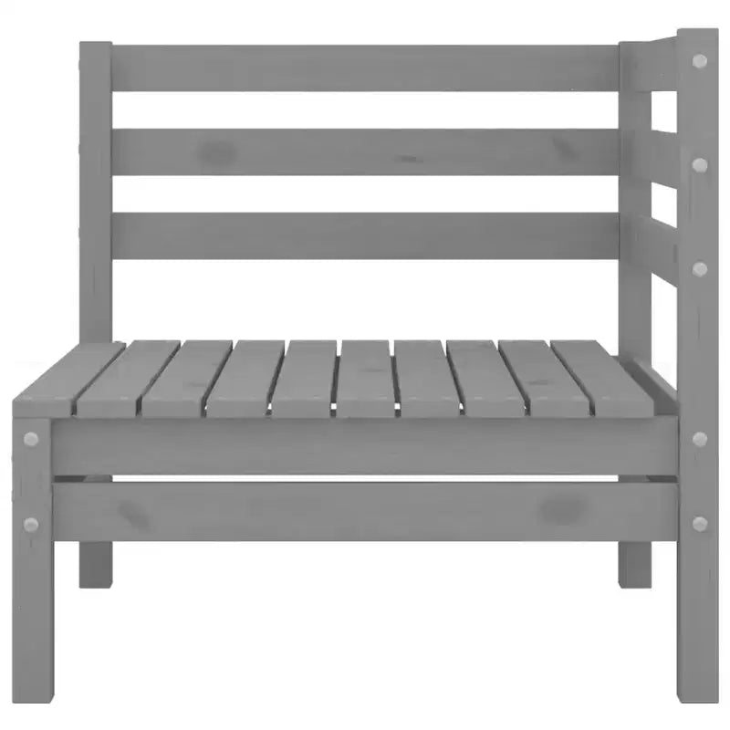 vidaXL Salon de jardin miel Bois de pin massif Moyen Modulable