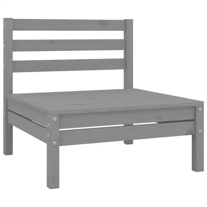 vidaXL Salon de jardin miel Bois de pin massif Moyen Modulable