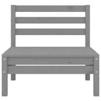 vidaXL Salon de jardin miel Bois de pin massif Moyen Modulable