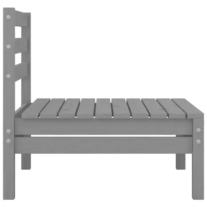 vidaXL Salon de jardin miel Bois de pin massif Moyen Modulable
