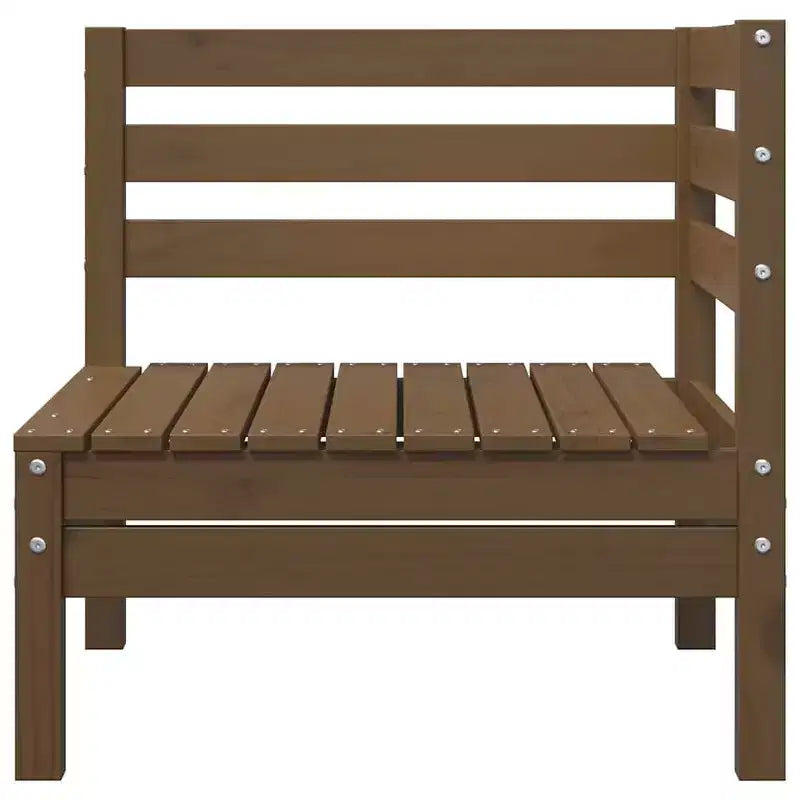 vidaXL Salon de jardin miel Bois de pin massif Moyen Modulable